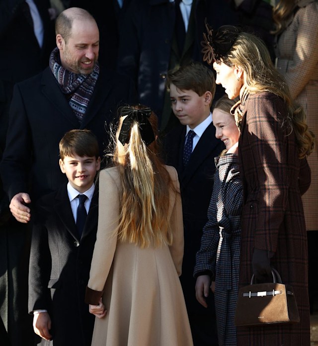 Kate Middleton hugs Mia Tindall during royal festive family reunion - watch  | HELLO!