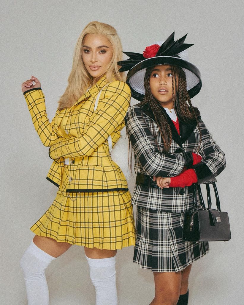 Kim Kardashian and North West dress up as Cher and Dionne from Clueless for Halloween