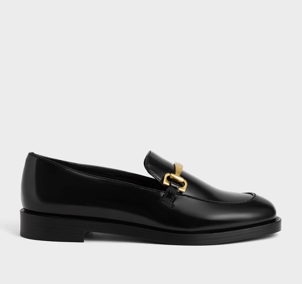 Charles & Keith leather loafers