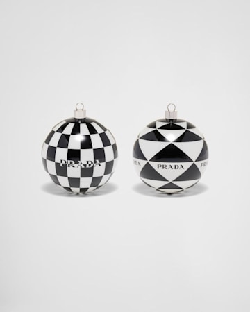 Glass Christmas ornament set - Prada