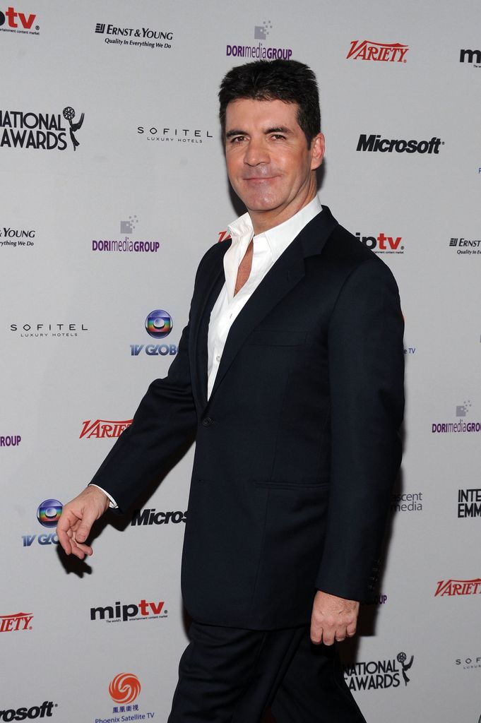Simon Cowell in black suit at the 38th International Emmy Awards at the New York Hilton and Towers 