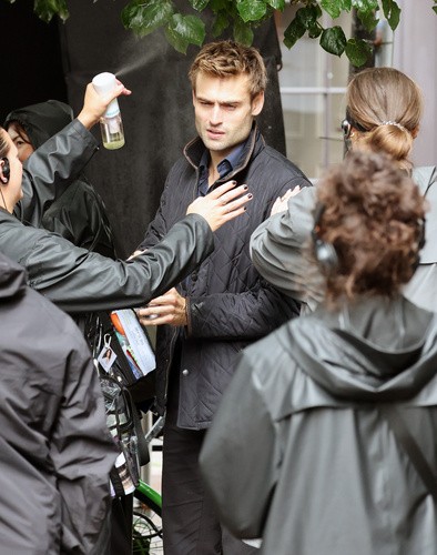 Douglas Booth filming new ITV drama The Blame