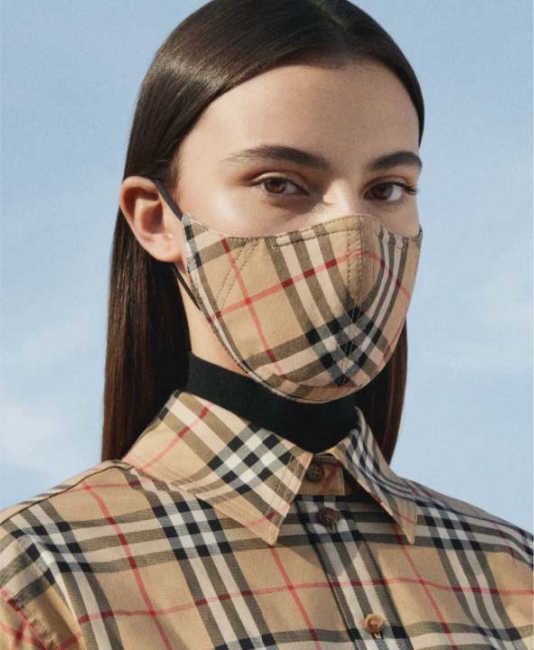 burberry face masks matching outfit