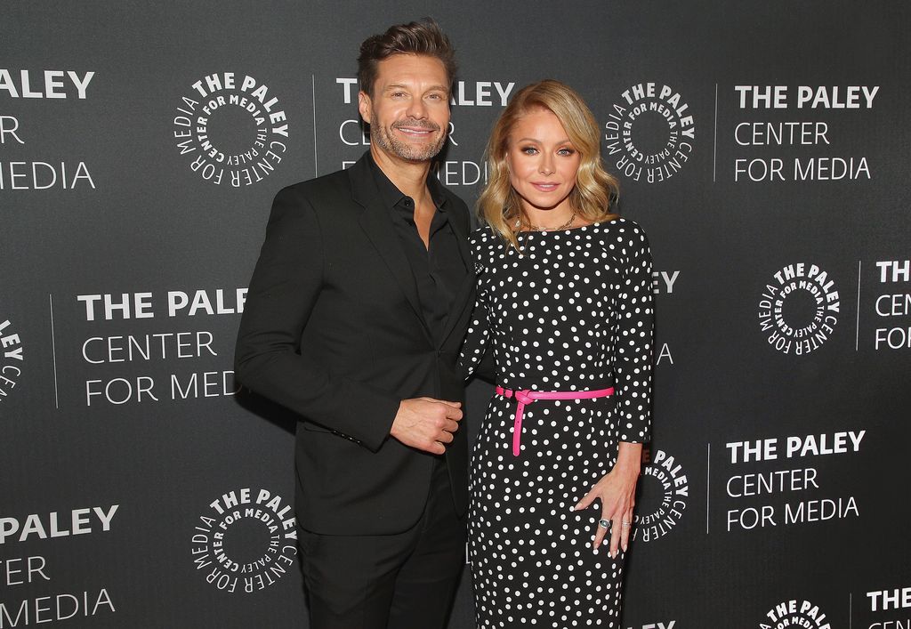 Kelly Ripa and Ryan Seacrest on a red carpet together