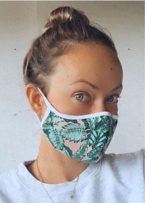 olivia wilde face mask covering 