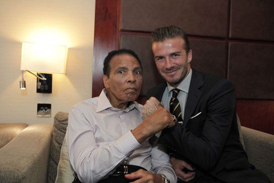 Muhammad Ali and David Beckham
