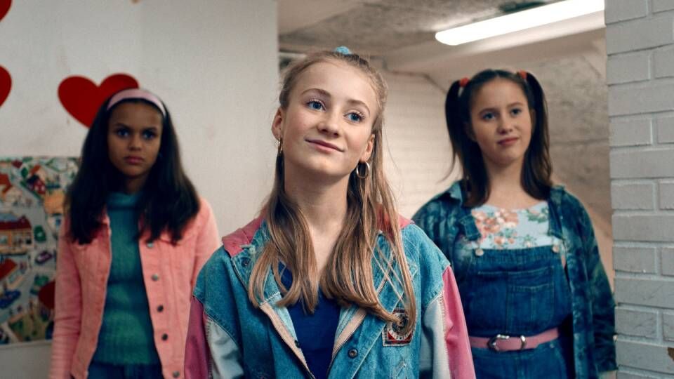 Princess Josephine's character rocks pigtails and denim dungarees