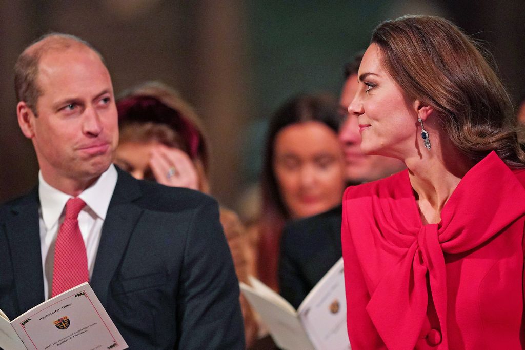 Princess Kate and Prince William at a carol concert in 2021