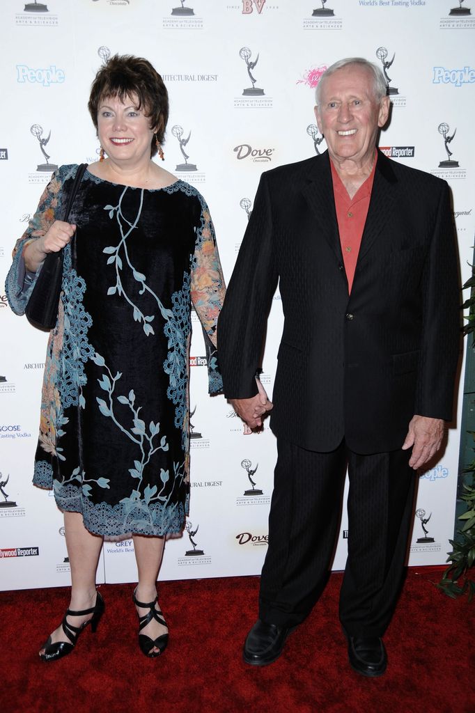 Len Cariou and wife Heather arrive at the 61st Primetime Emmy Awards performer nominee reception