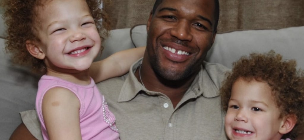Michael Strahan's twins wished him happy birthday with a fun throwback