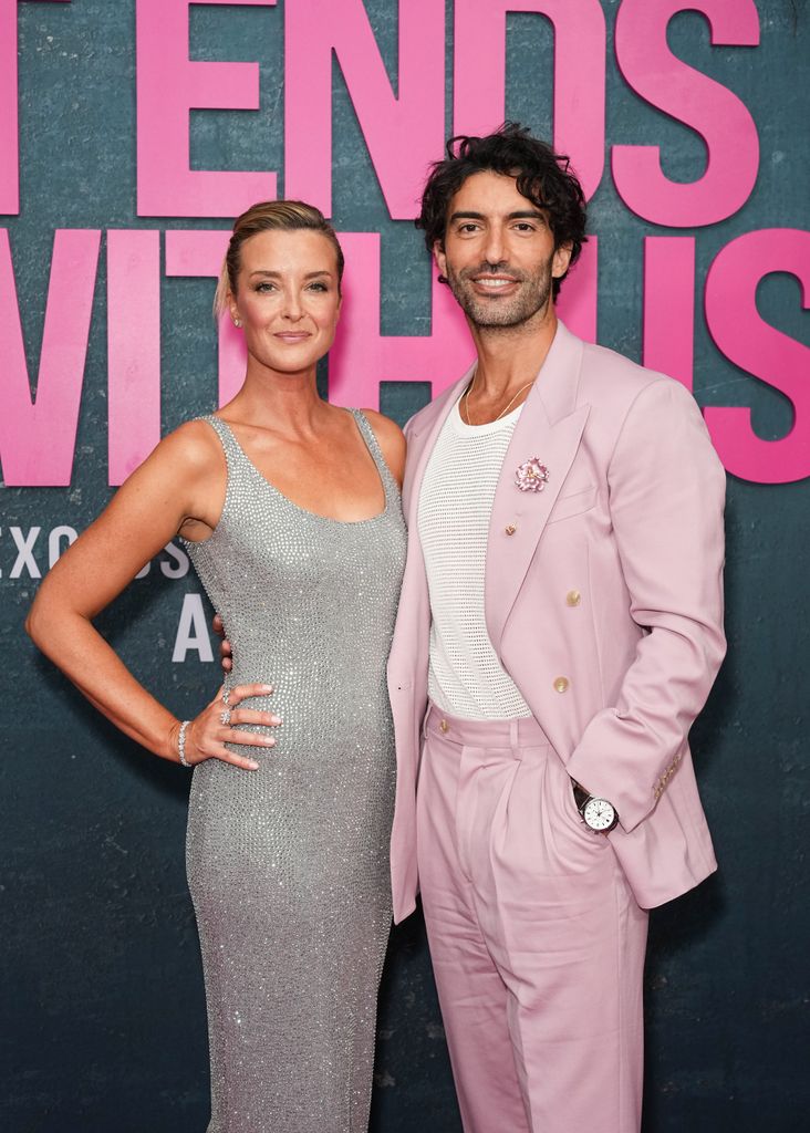 Emily Baldoni and Justin Baldoni in "It ends with us" New York premiere at AMC Lincoln Square Theater on August 6, 2024 in New York City.