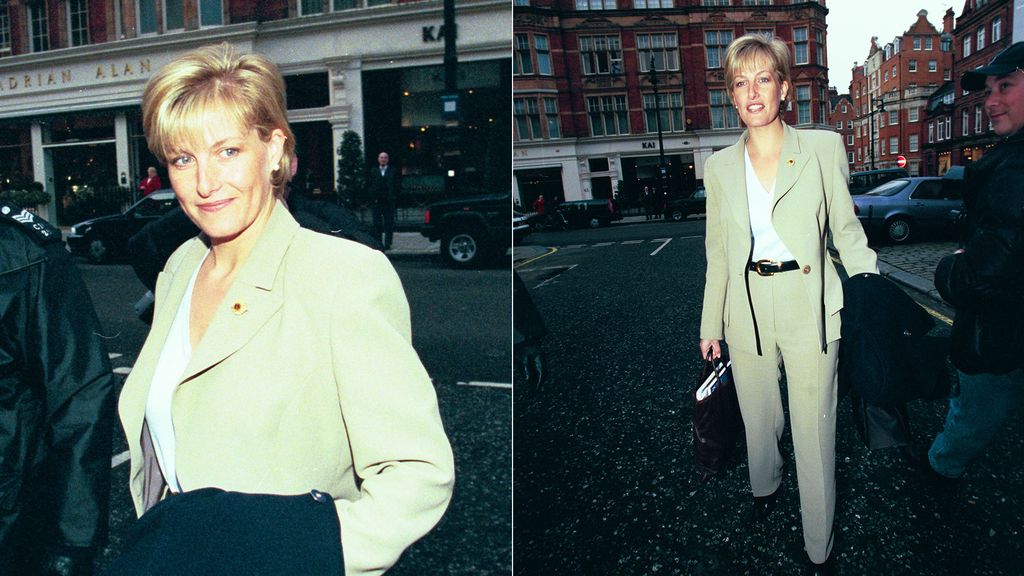 Duchess of Edinburgh wears a sage green suit