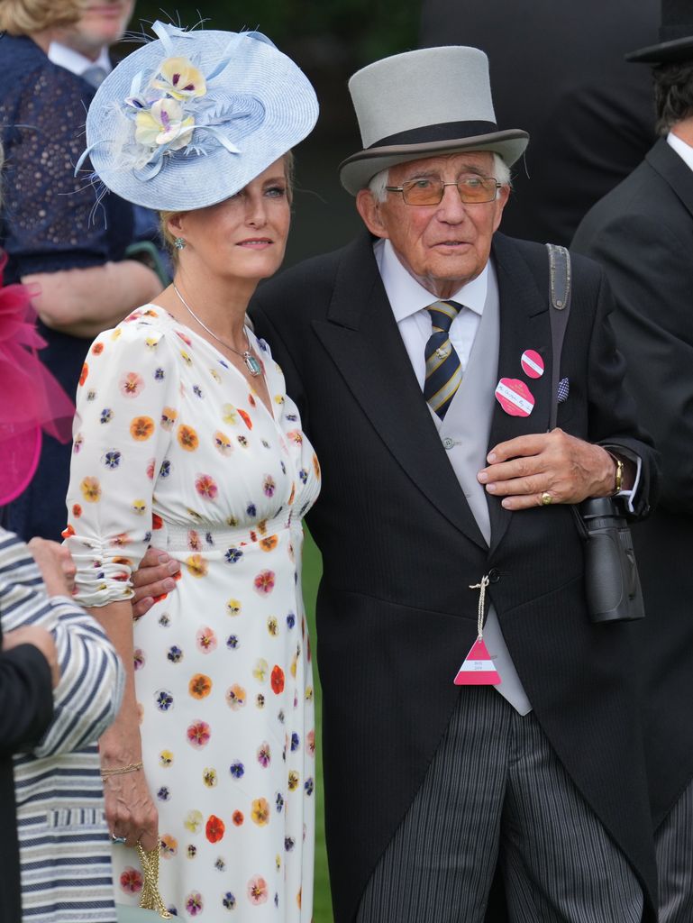 Sophie Wessex and her 92-year-old dad attending ascot.