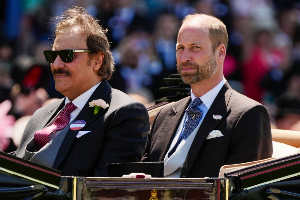 The Prince of Wales (R) with Prince Saud bin Khalid Al-Saud 