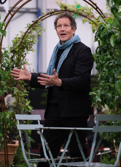 Monty Don in front of trellis