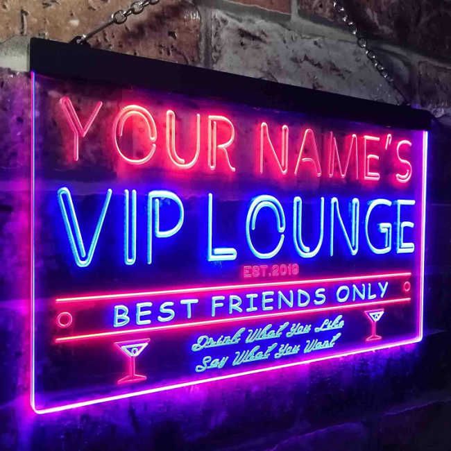best neon signs vip lounge