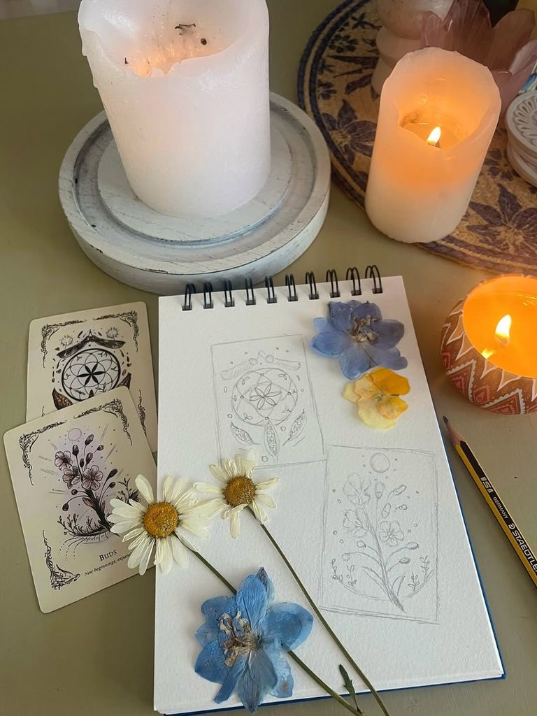 Nicole Kidman shares photos of tarot cards from the filming of "Practical Magic 2" on Instagram