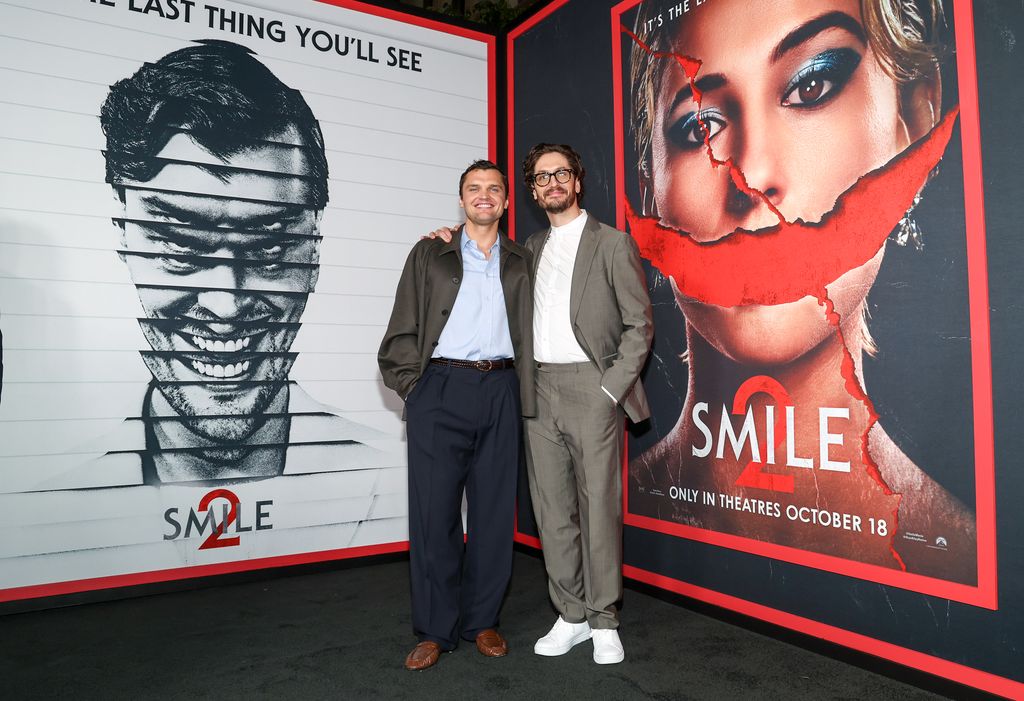 Ray Nicholson bares a striking resemblance to his dad Jack in posters for Smile 2