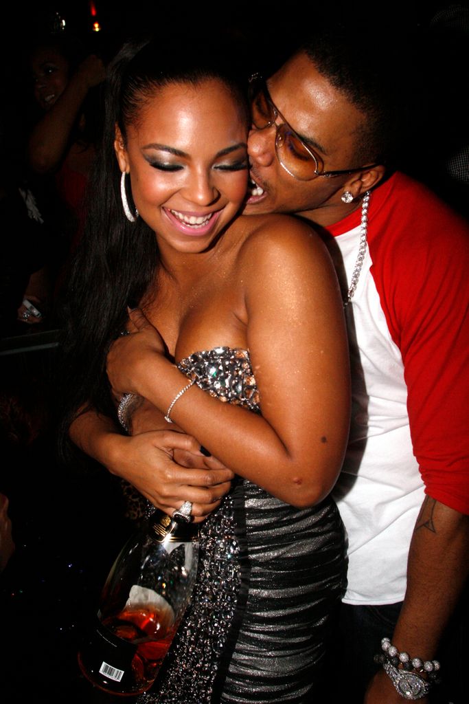 Ashanti and Nelly attend the Haze Nightclub New Year's Eve party hosted by Nelly at Haze on December 31, 2010 in Las Vegas, Nevada