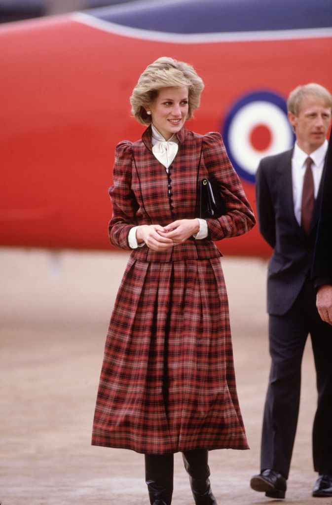 Diana Princess of Wales wearing Catherine Walker