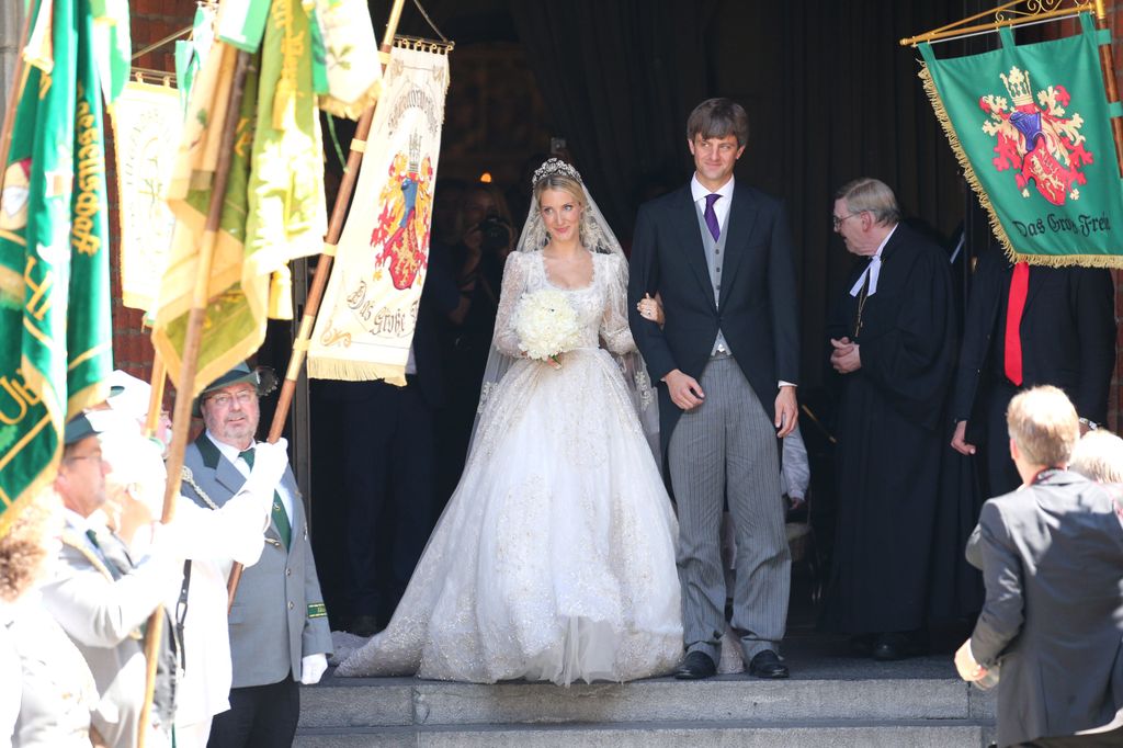 Prince Ernst and Princess Ekaterina on their wedding day