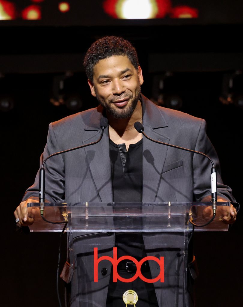 Jussie Smollett speaks onstage during the 10th annual Hollywood Beauty Awards 