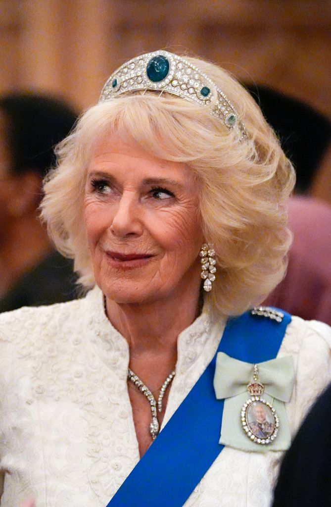 Queen Camilla added diamond jewels