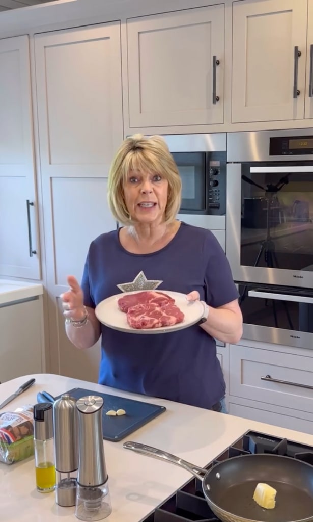 Ruth Langsford often films inside her immaculate kitchen