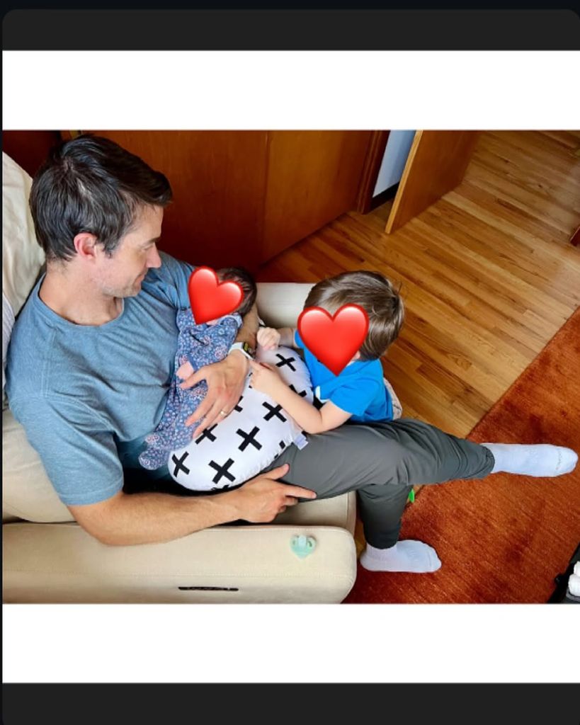 Robert Buckley and his kids