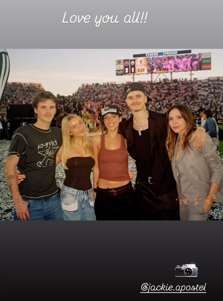 Victoria shared a sweet family snap from over the weekend