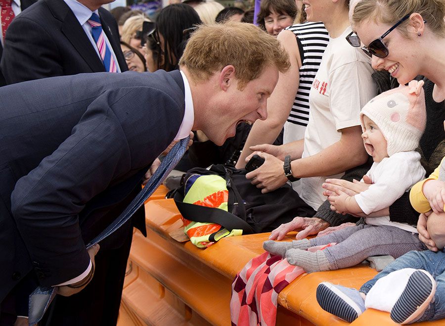 prince harry best reaction baby
