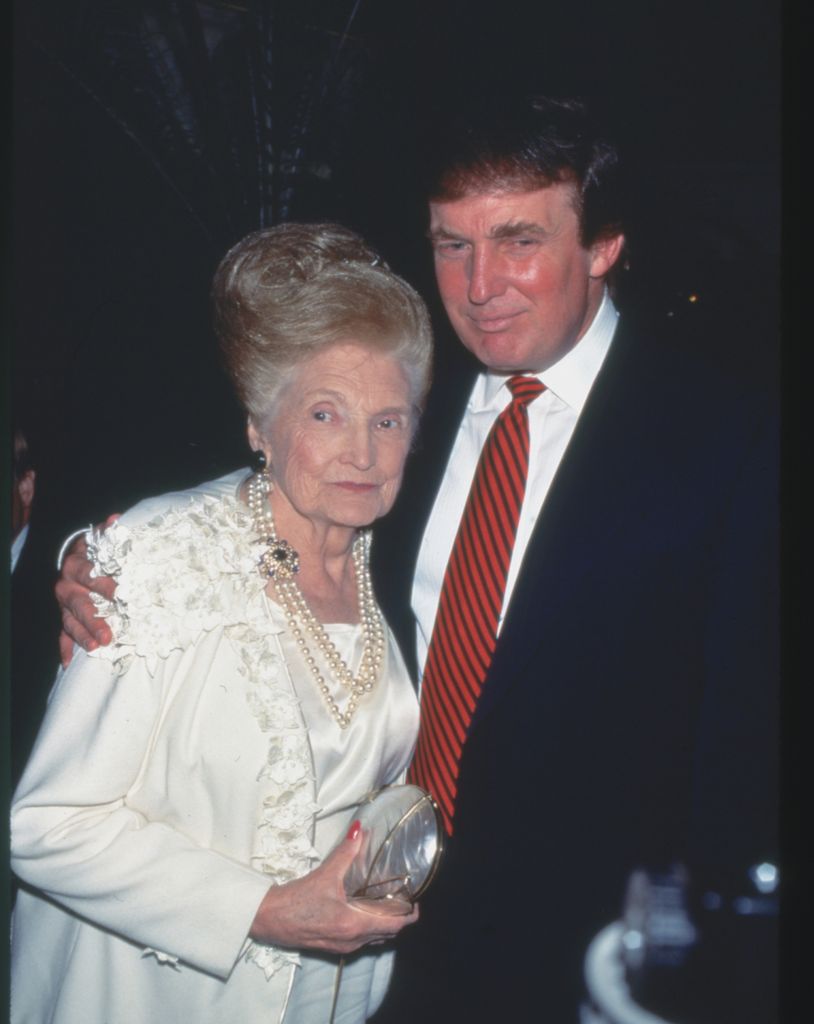 Donald Trump & Mom Mary Anne MacLeod at an unspecified event, undated