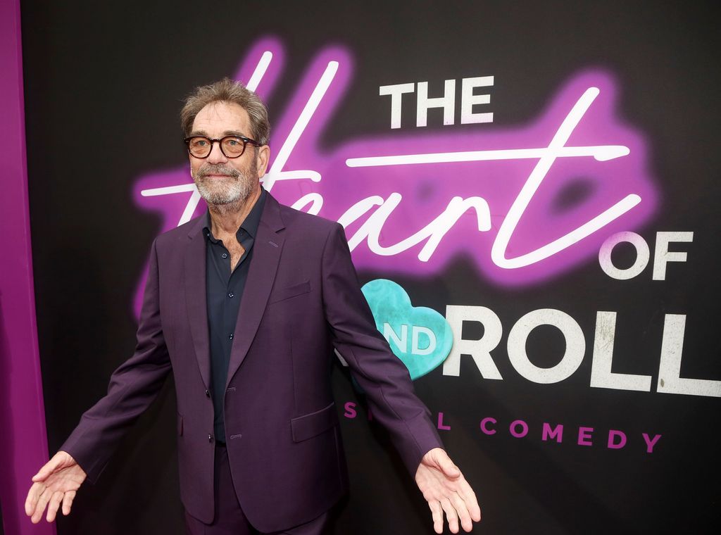 Huey Lewis poses at the opening night celebration for the Huey Lewis & The News musical "The Heart of Rock and Roll" at The James Earl Jones Theater on April 19, 2024 in New York City