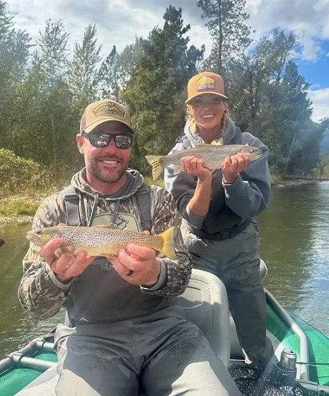 Carrie Underwood fishing with husband 