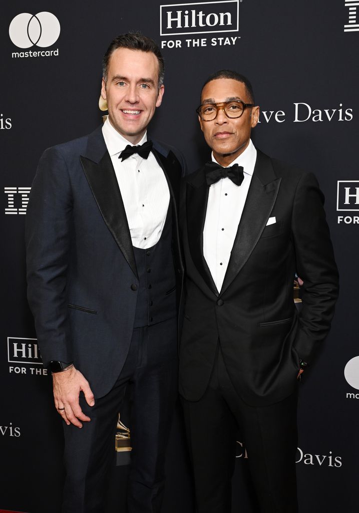 Tim Malone and Don Lemon at the Pre-GRAMMY Gala held at The Beverly Hilton on February 3, 2024 in Los Angeles, California