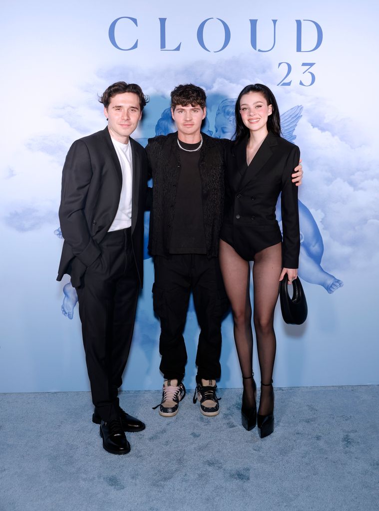 LOS ANGELES, CALIFORNIA - OCTOBER 10: (L-R) Brooklyn Peltz Beckham, Will Peltz and Nicola Peltz Beckham attend the Cloud23 Launch Party at Bar Marmont on October 10, 2024 in Los Angeles, California.  (Photo by Stefanie Keenan/Getty Images for ENTER Works)