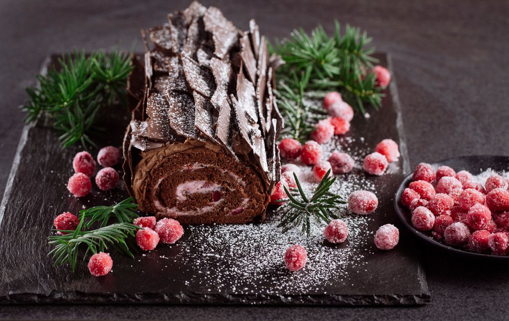 People would take a log from the forest and burn it from the winter solstice through to the 12th night - a far cry from the chocolate logs we enjoy these days