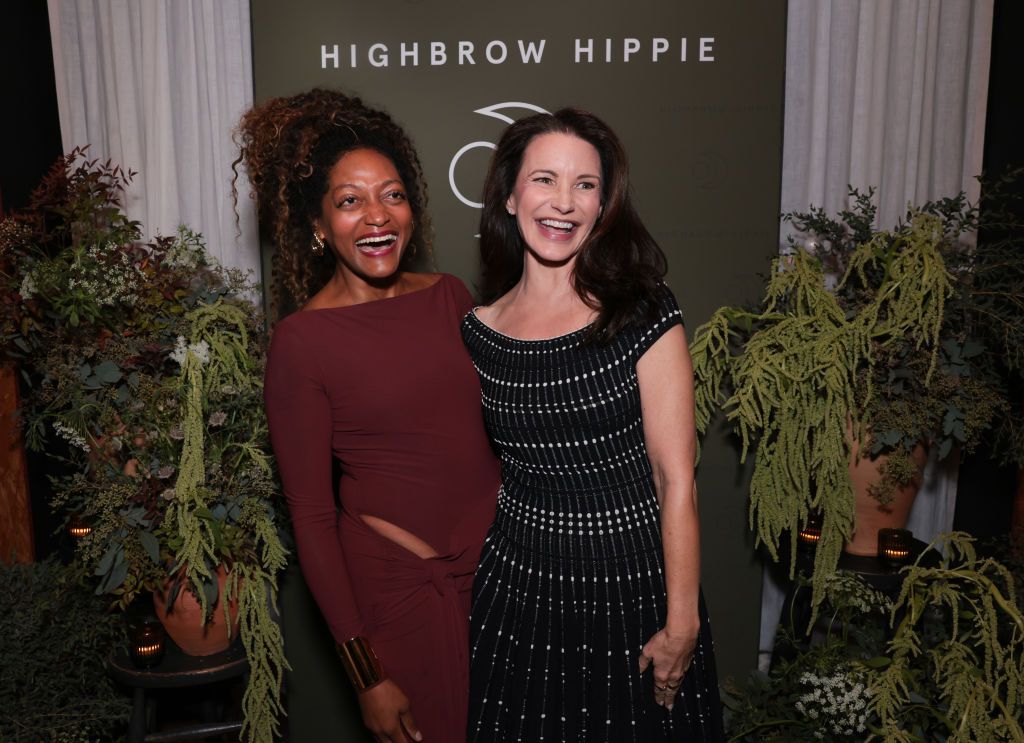 Kristin Davis and Kadi Lee at Highbrow Hippie launch