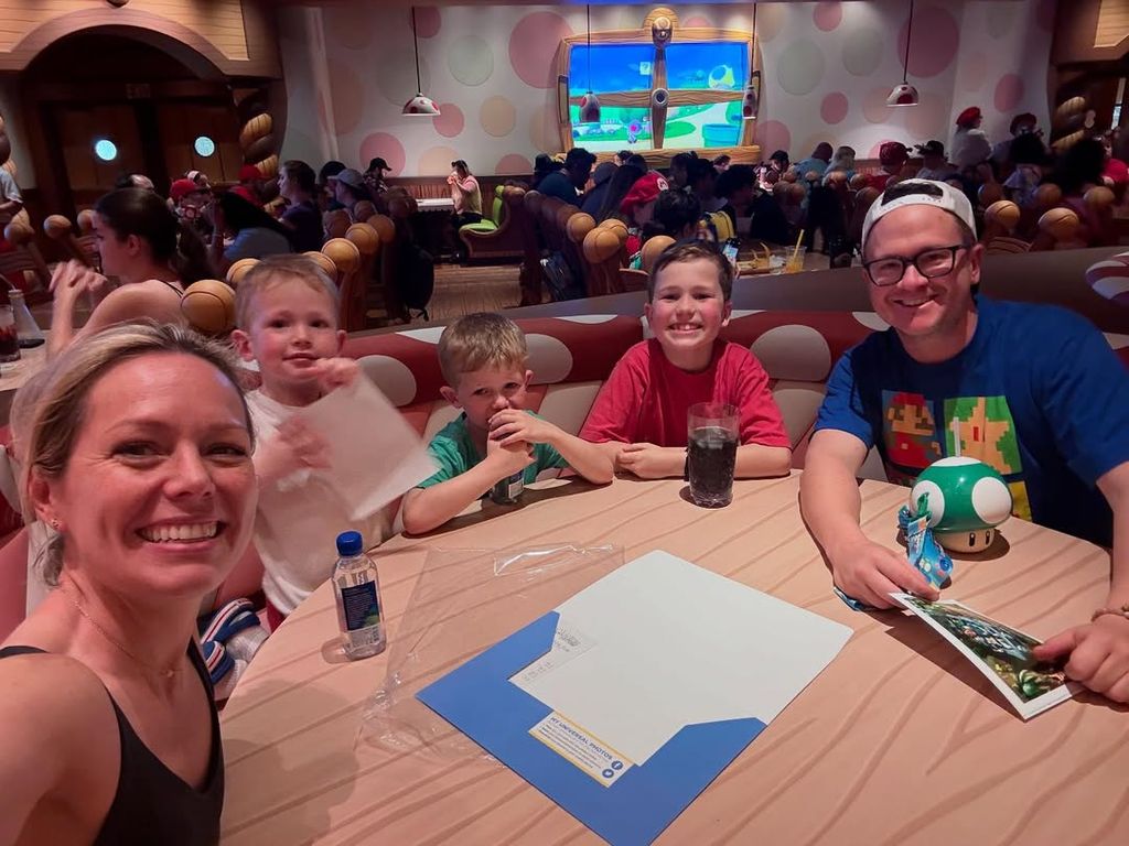 Dylan Dreyer with her husband and sons