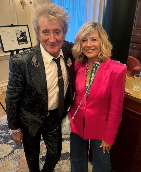 Rod Stewart and Glynis Barber