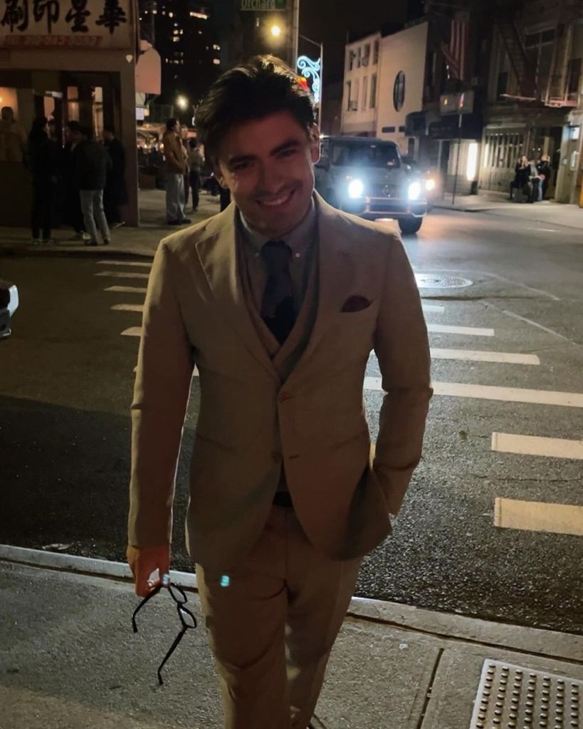 Kelly Ripa's son Michael Consuelos looked smart in a three-piece suit 