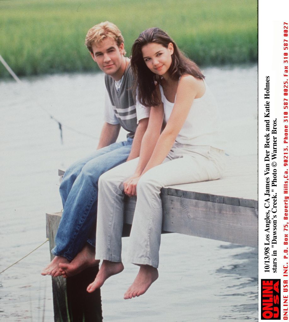 James Van Der Beek et Katie Holmes jouent dans Dawson's Creek