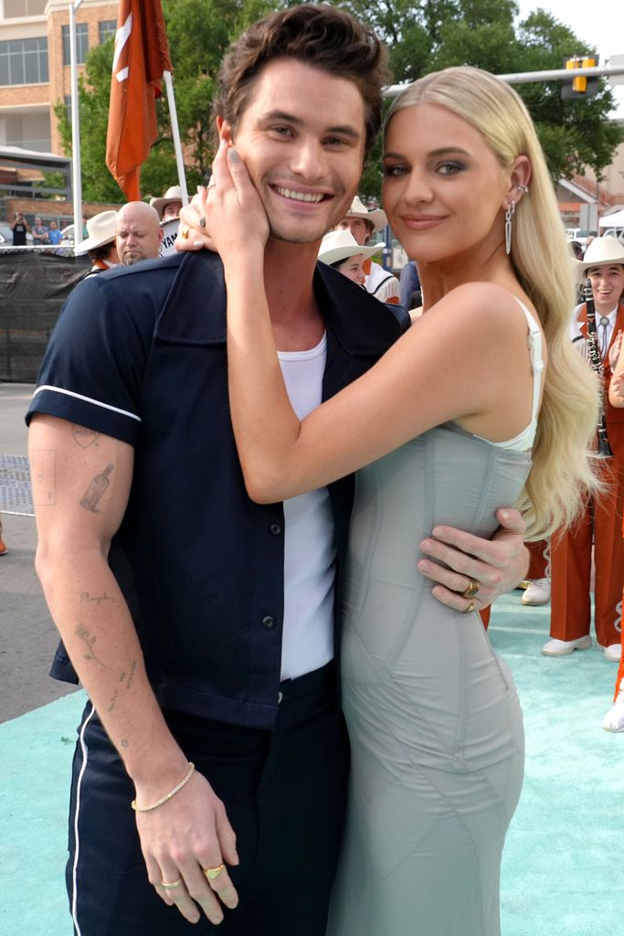 Chase Stokes and Kelsea Ballerini at the 2023 CMT Music Awards 