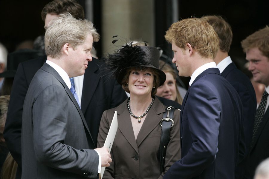 prince harry with princess diana siblings