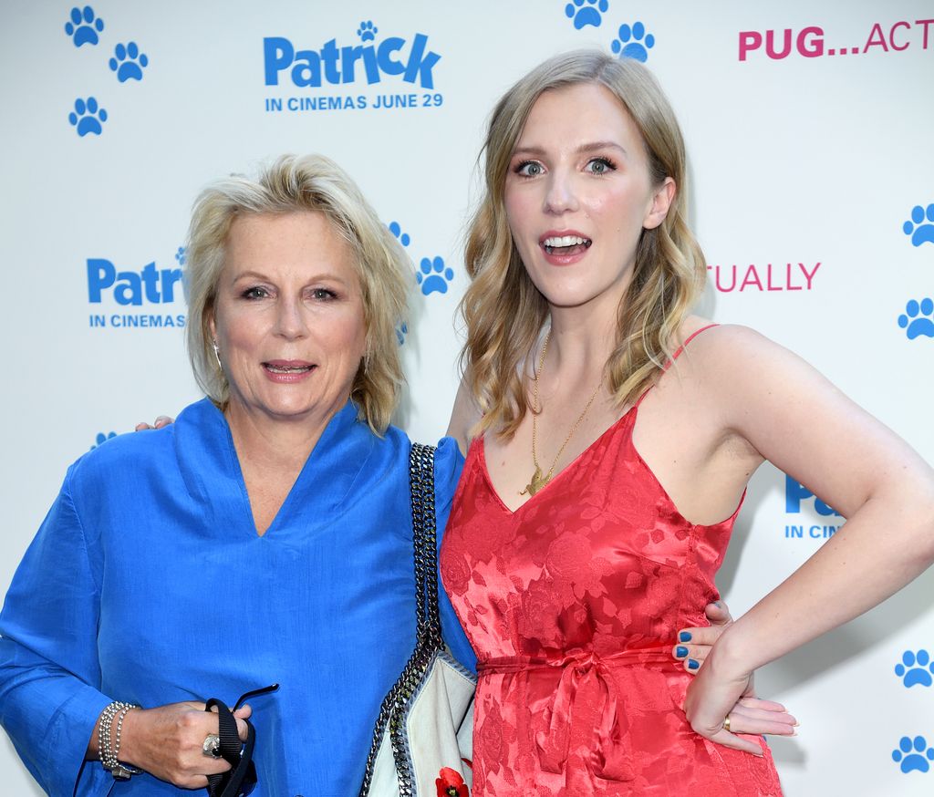 Jennifer Saunders and Beattie Edmondson at the premiere of a film