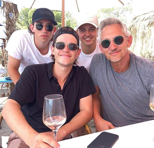 gary lineker sons holiday