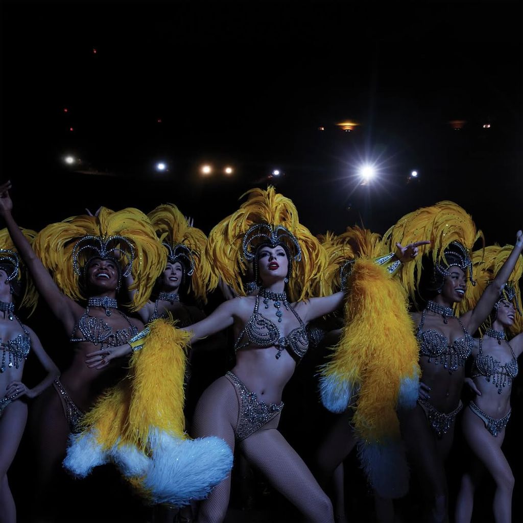 Taylor Swift poses for The Life of a Showgirl