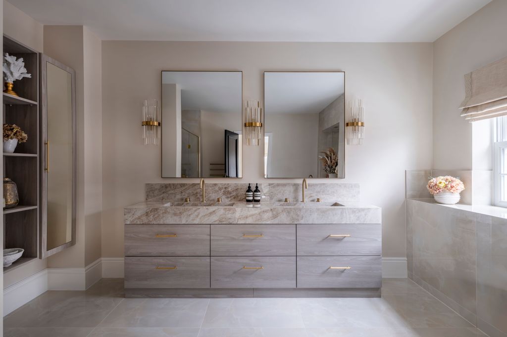 Luxury cabinets in bathroom