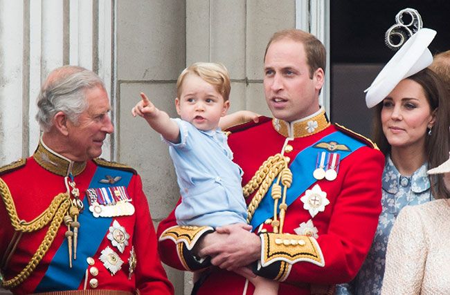 Prince Charles Prince George Trooping the colour
