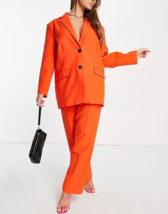 asos orange suit